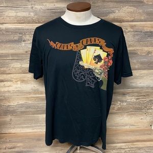Capes & Canes Men's Ace of Spades Short Sleeve Tee NWT G3